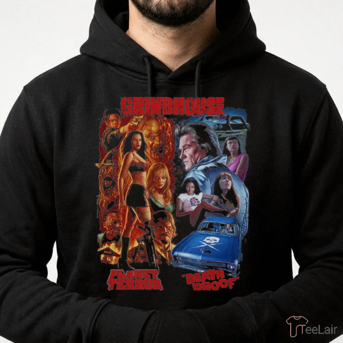 GRINDHOUSE DOUBLE-FEATURE MAYHEM – T-SHIRT