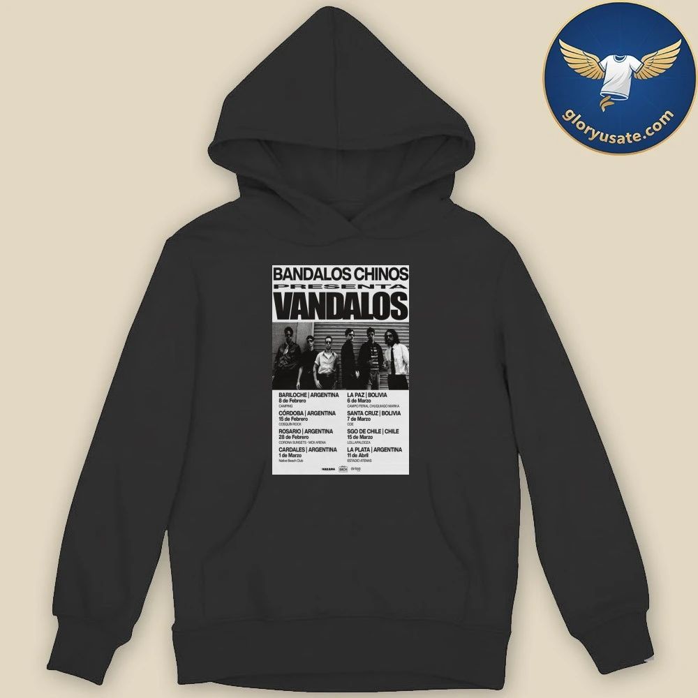 Bandalos Chinos Vandalos Tour 2026 Poster Shirt
