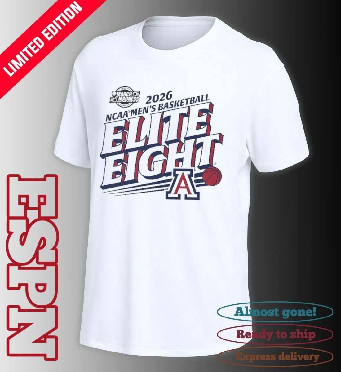 Elite Eight 2026 Arizona Men’s Basketball Shirt