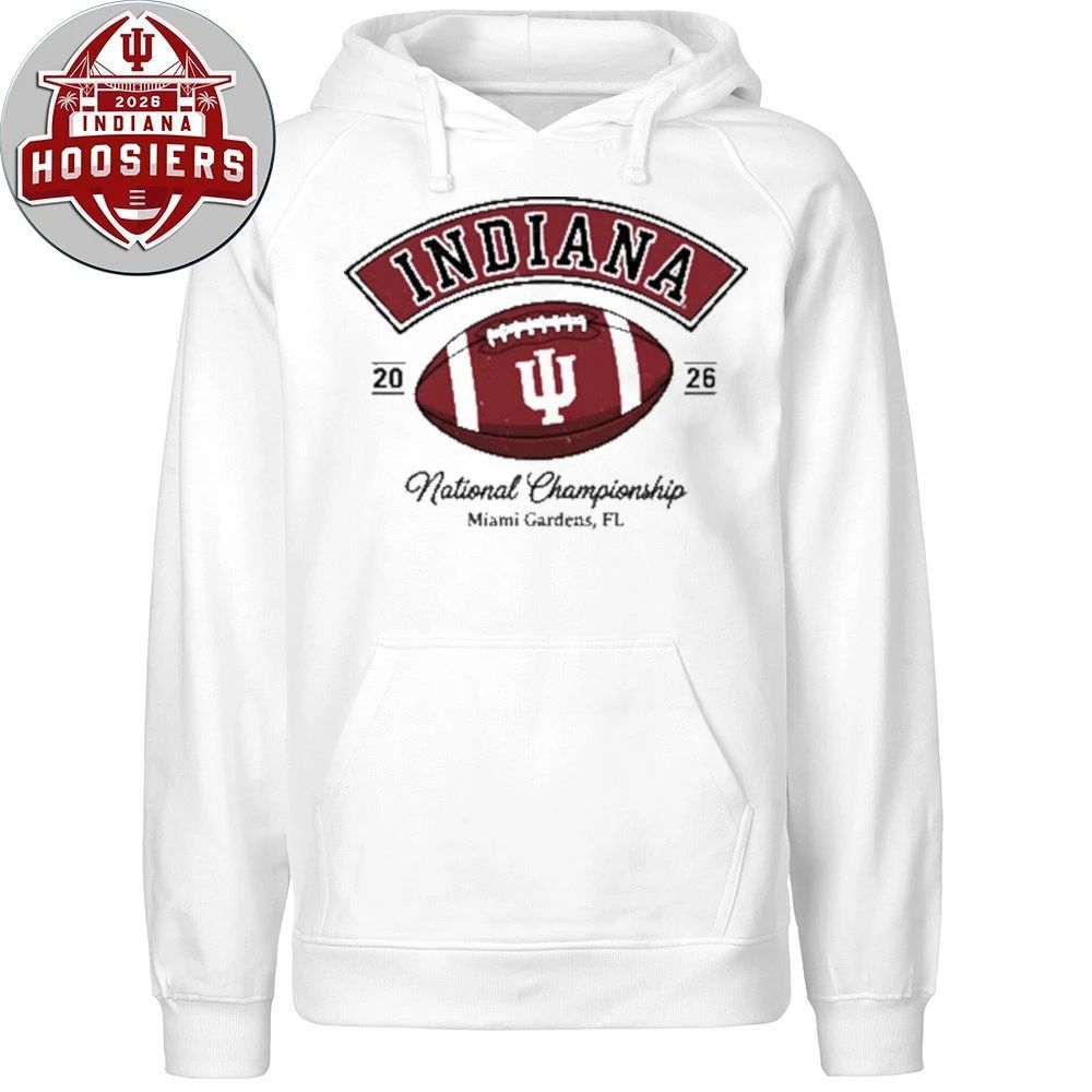 Indiana Football Champions National Champions Miami Gardens Fl Logo Tee Shirt