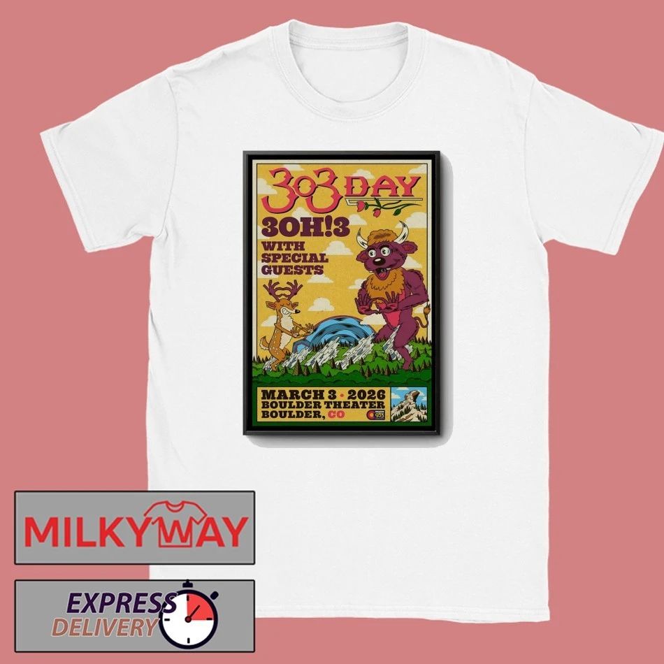 3OH3 3.3.2026 Boulder CO Poster shirt