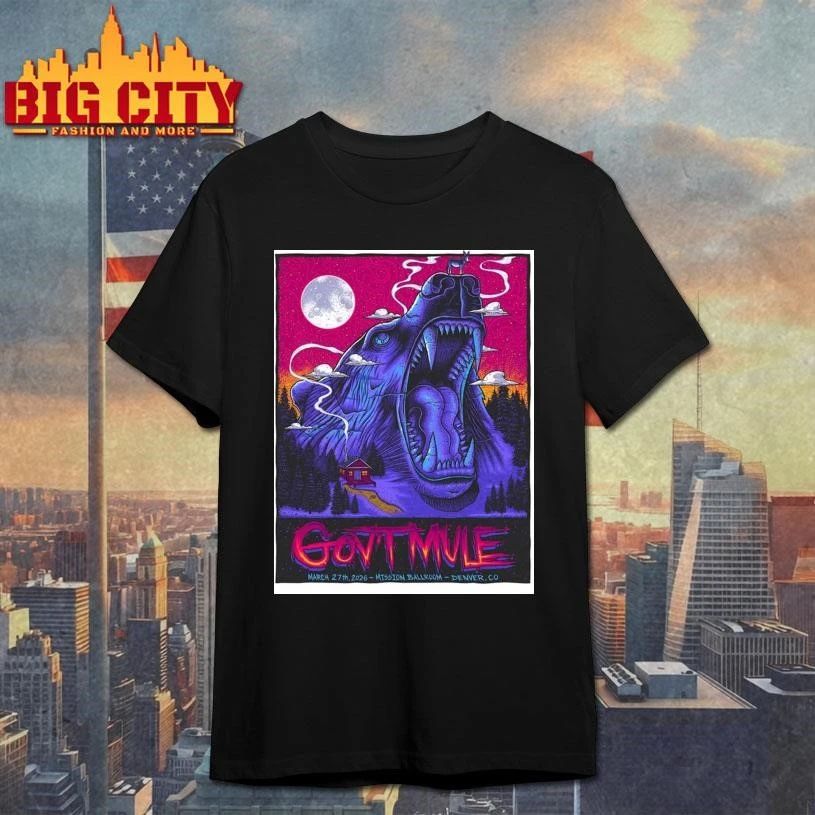 Gov’t Mule Denver Colorado 2026 Event Poster Shirt
