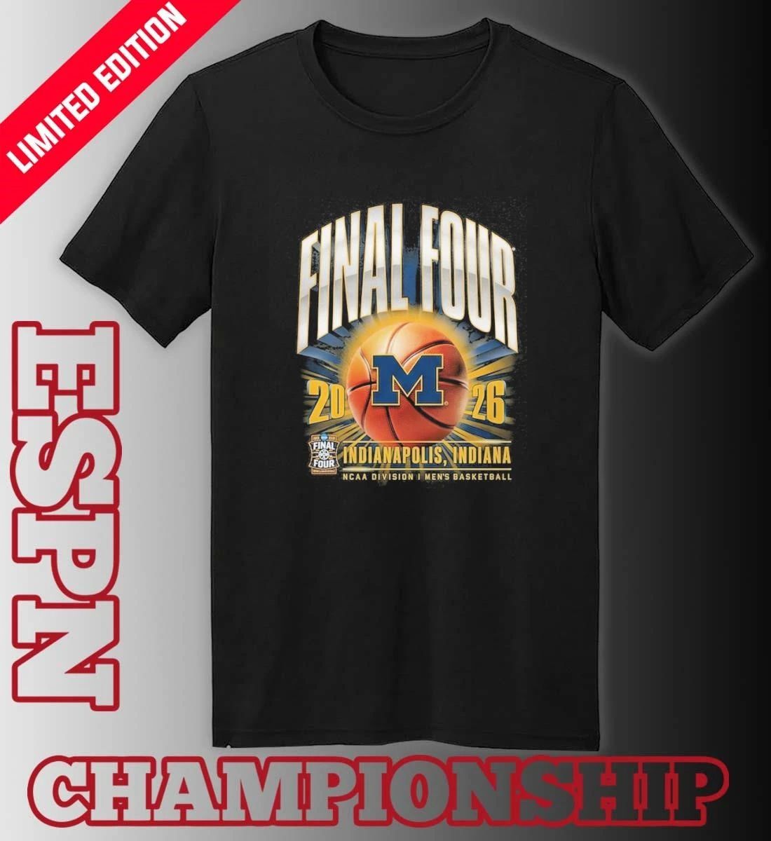 Michigan Wolverines 2026 NCAA Men’s Basketball Tournament March Madness Final Four Vintage T-Shirt