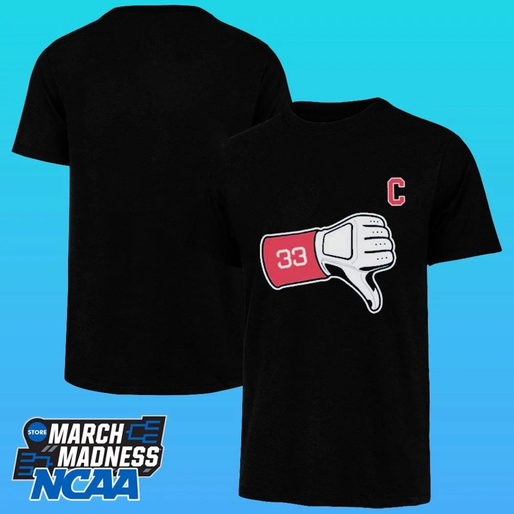 Hunter Gaddis Cleveland Guardians Thumbs Down Shirt
