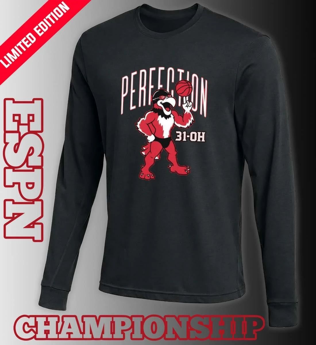Perfection 31-OH Miami RedHawks Basketball Mascot Shirt