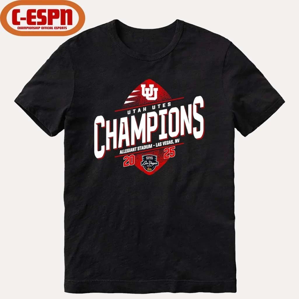 Utah Utes SRS Distribution Las Vegas Bowl Champions T-shirt