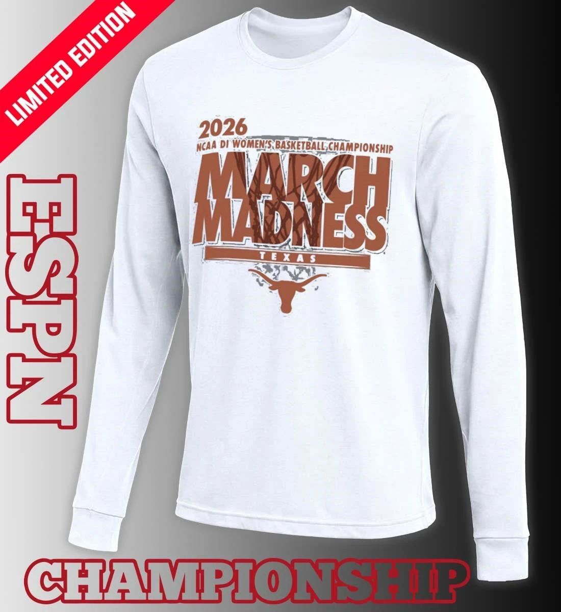 Texas Women’s Basketball Single Team 2026 NCAA March Madness Shirt