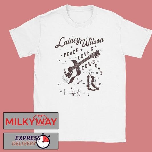 Lainey‎ Wilson Peace Love & Cowboys T-Shirt