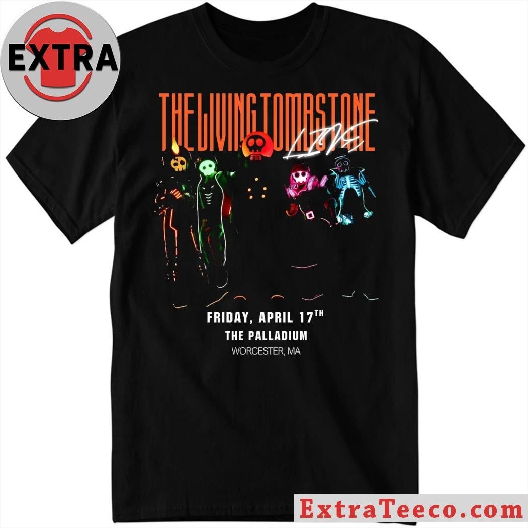 Original The Living Tombstone Multiplayer Tour Friday April 17th The Palladium Worcester Ma 2026 Shirt