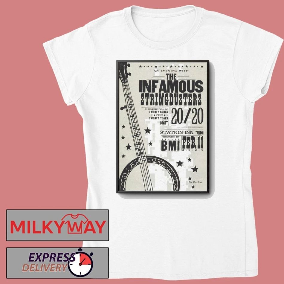 The Infamous Stringdusters February 11 2026 Station Inn Nashville, TN Poster shirt