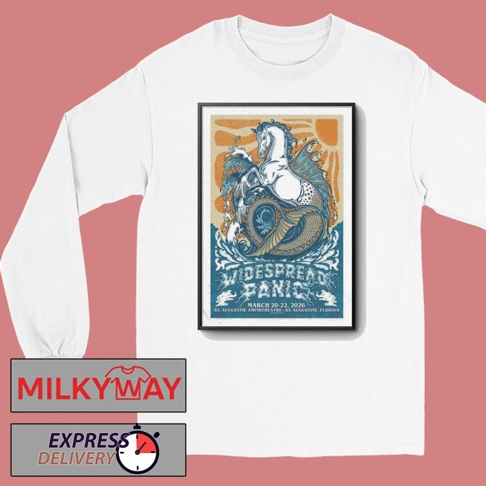 Widespread Panic March 20-22 2026 Saint Augustine, FL Poster shirt