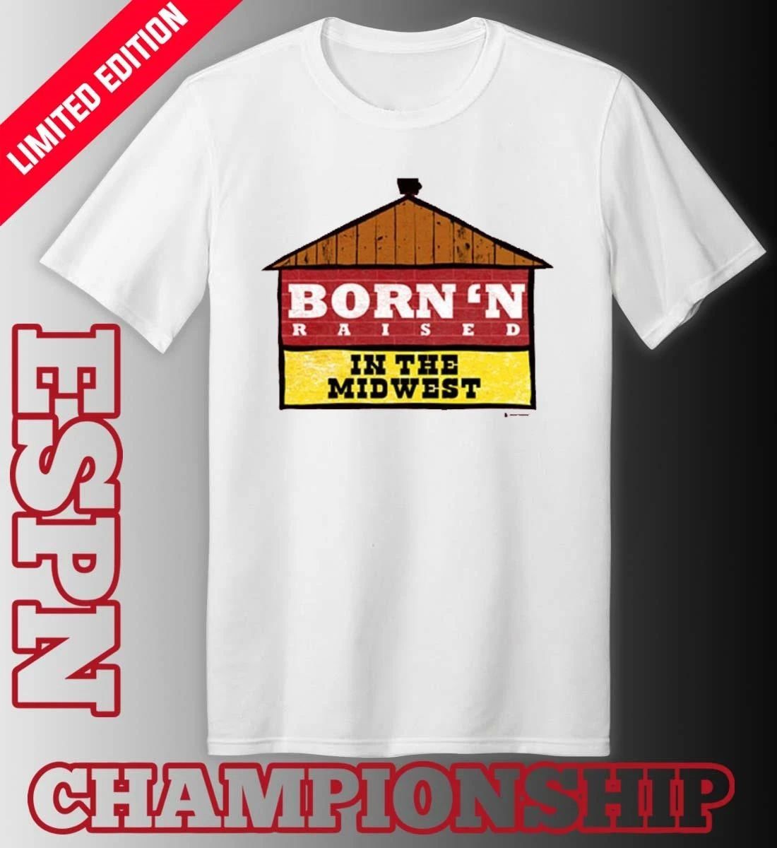 Nebraska Cornhuskers Born’n Raised in the Midwest Shirt