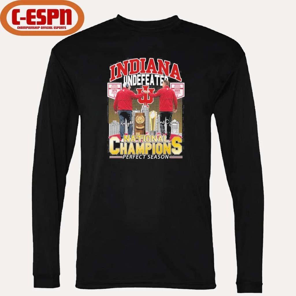 Curt Cignetti And Bob Knight Indiana Undefeated National Champions Shirt