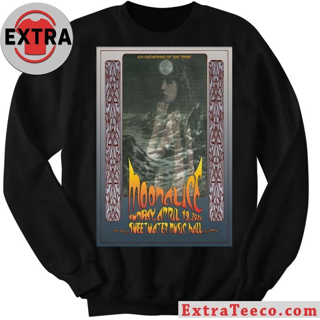 Moonalice April 19 2026 In Mill Valley CA Poster Shirt