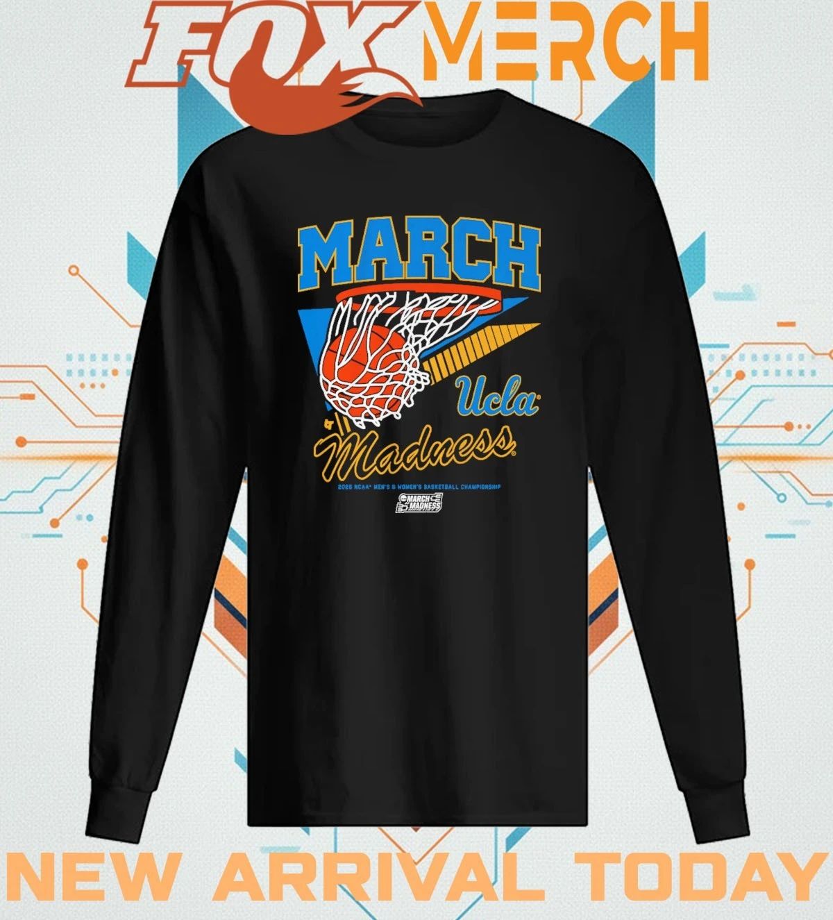 UCLA Bruins MBB & WBB 2026 March Madness Retro Swish t-shirt