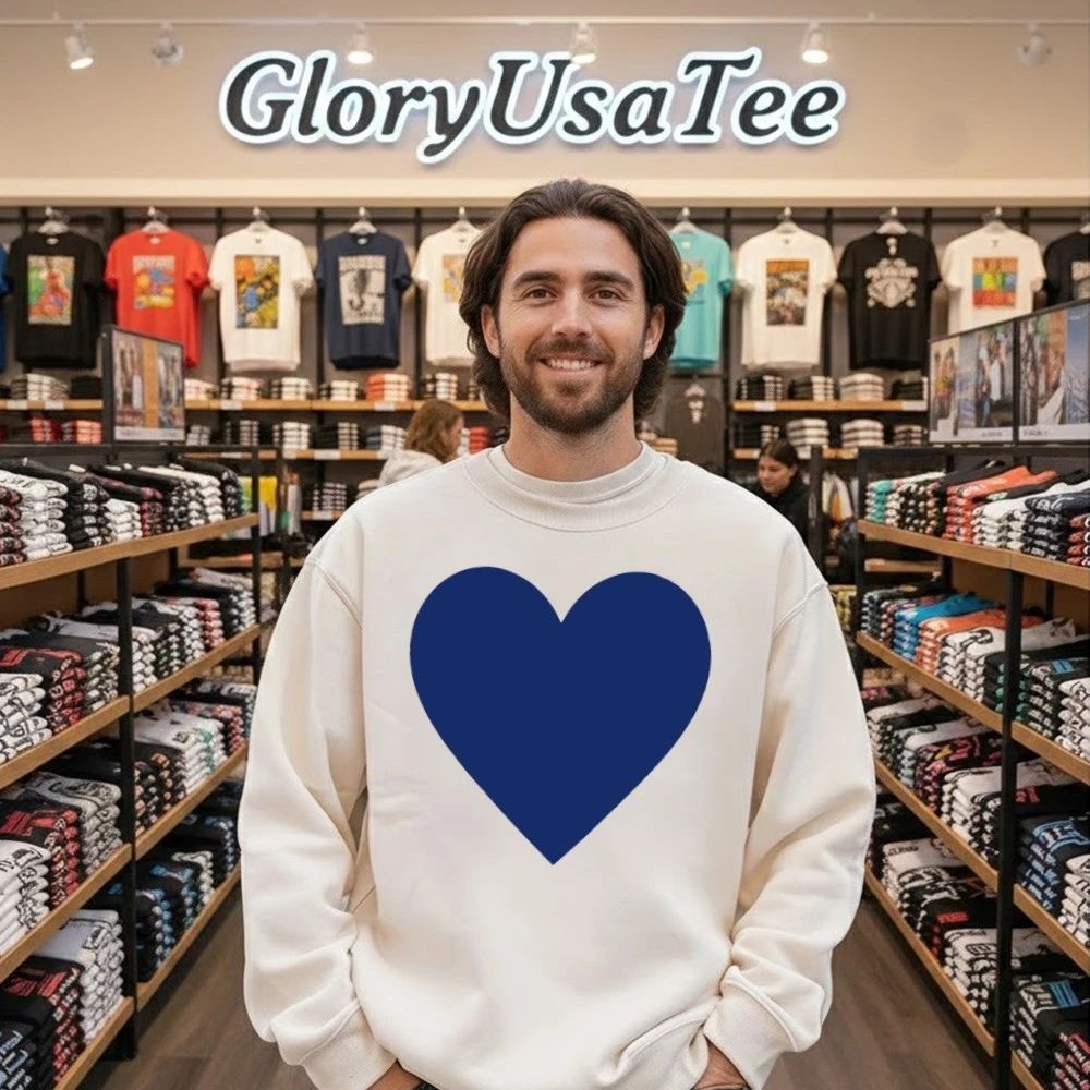 RJ Decker Catherine Delacroix Blue Heart T-Shirt