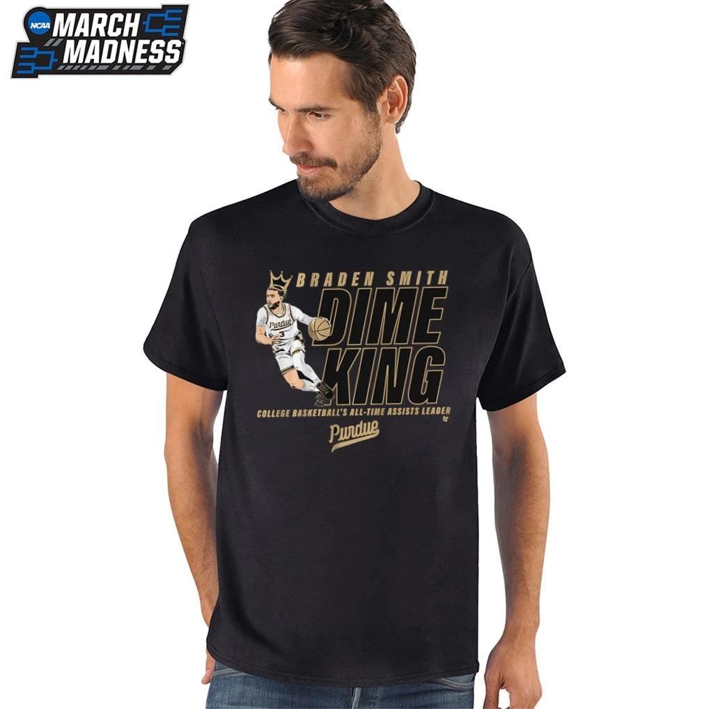 Braden Smith Dime King All-Time Assists Leader Record Purdue Basketball T-Shirt
