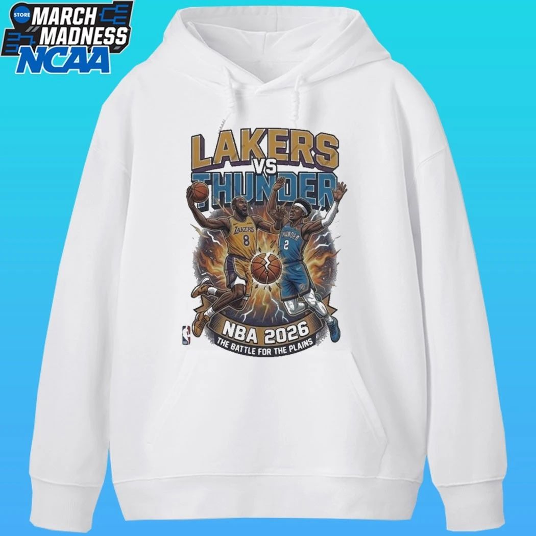 Lakers Vs Thunder NBA 2026 The Battle For The Plains Shirt