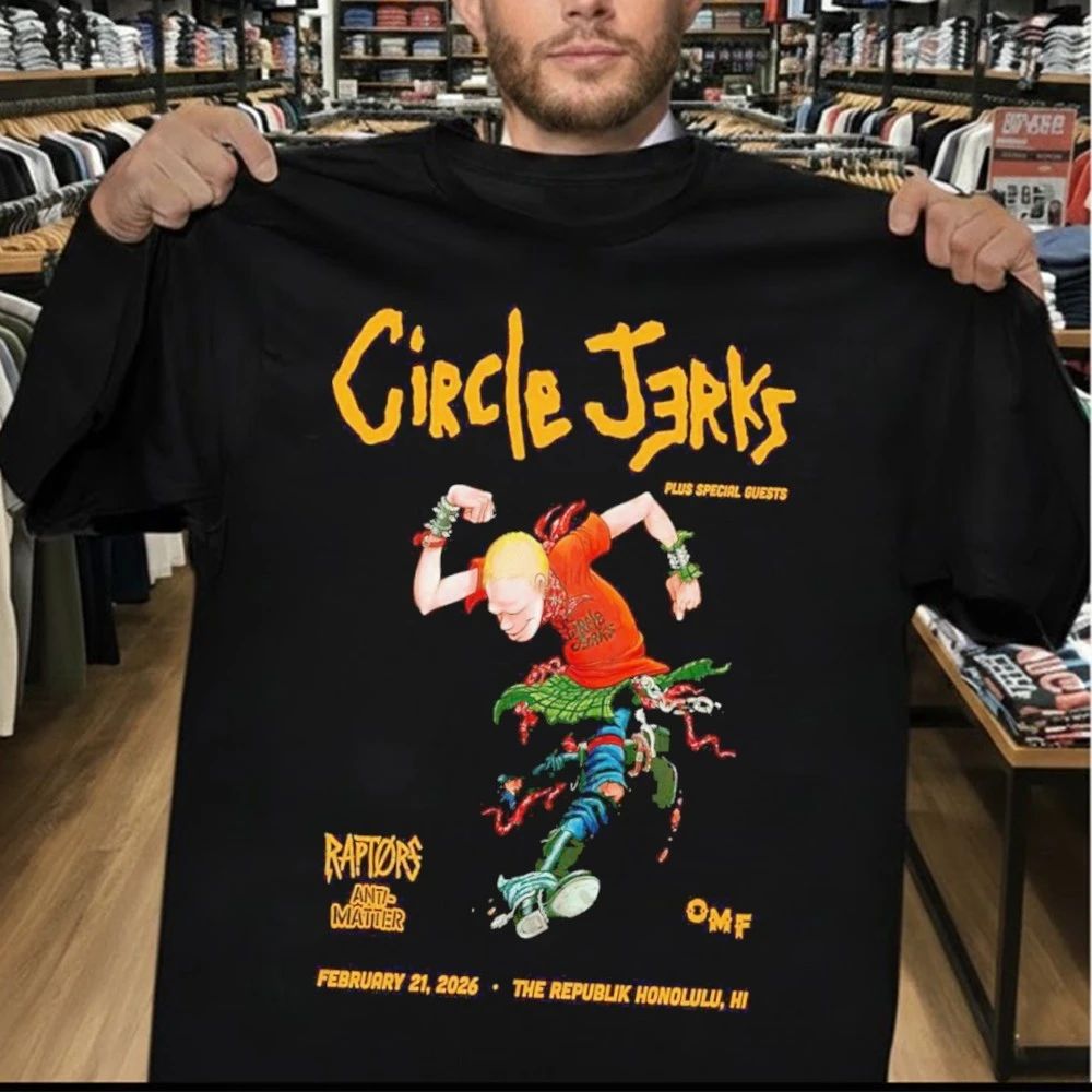Circle Jerks Honolulu, Hawaii Poster Feb 21 2026 Shirt