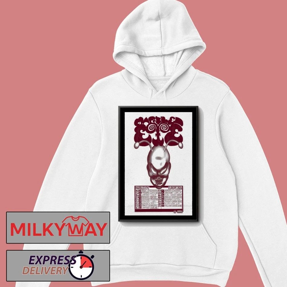 Poster Marbled Eye Europe June 2026 Tour shirt
