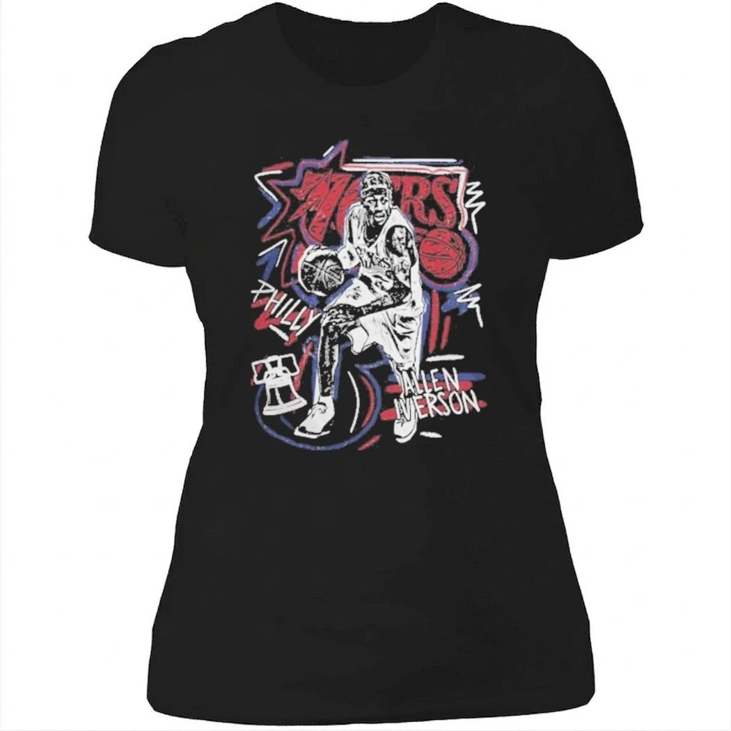 Philadelphia 76ers Allen Iverson Mitchell & Ness Chalked Up Shirt