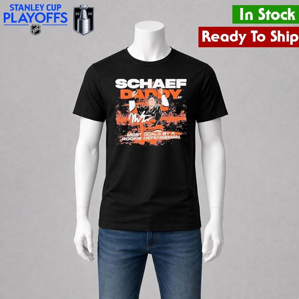 Matthew Schaefer Rookie Defenseman Goal Record Shirt