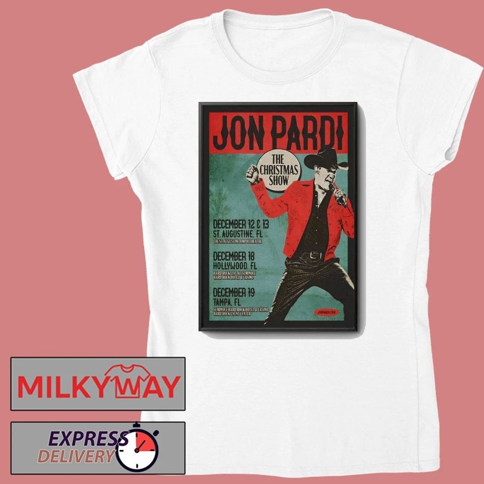 Jon Pardi Dec 12-13 2025 St. Augustine Amphitheatre In St. Augustine, FL Poster shirt