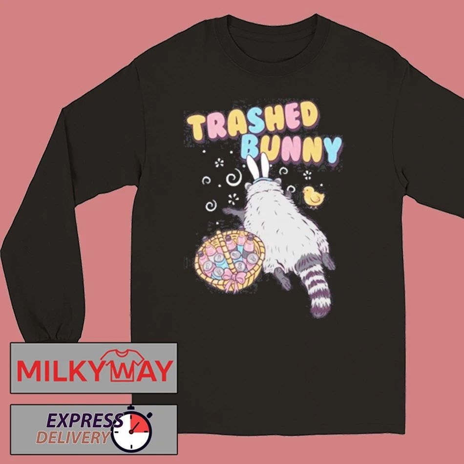 Trashed Bunny Raccoon shirt