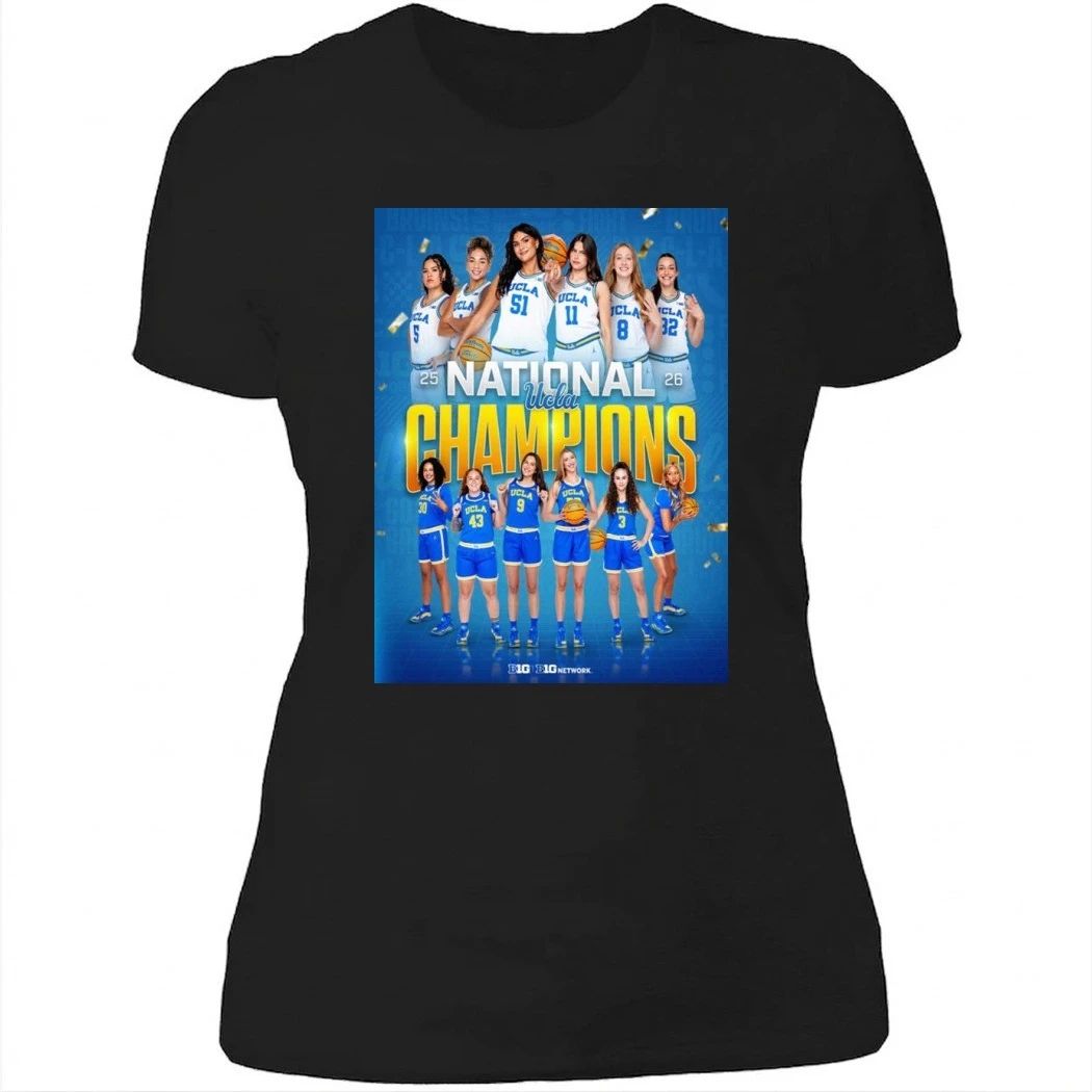 UCLA Bruins Women’s Basketball National Champions NCAA Women’s Basketball Championship Basketball 2026 Team Portrait Victory Poster Shirt