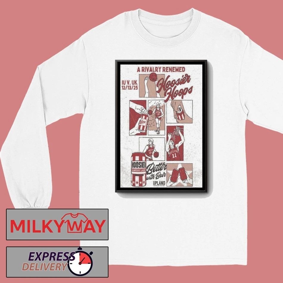 Hoosier Hoops Poster Hoosier Gameday Lager Dec 31 2025 shirt