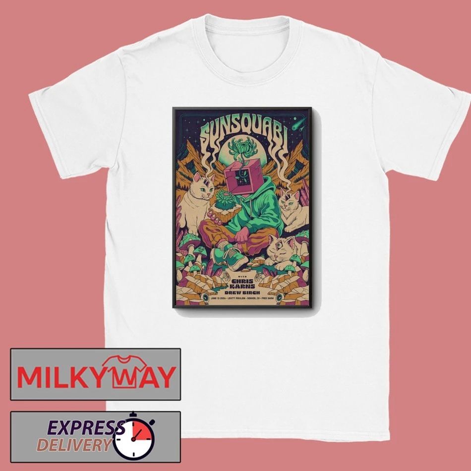 Sunsquabi Tour Denver CO On Jun 13 2026 Poster shirt