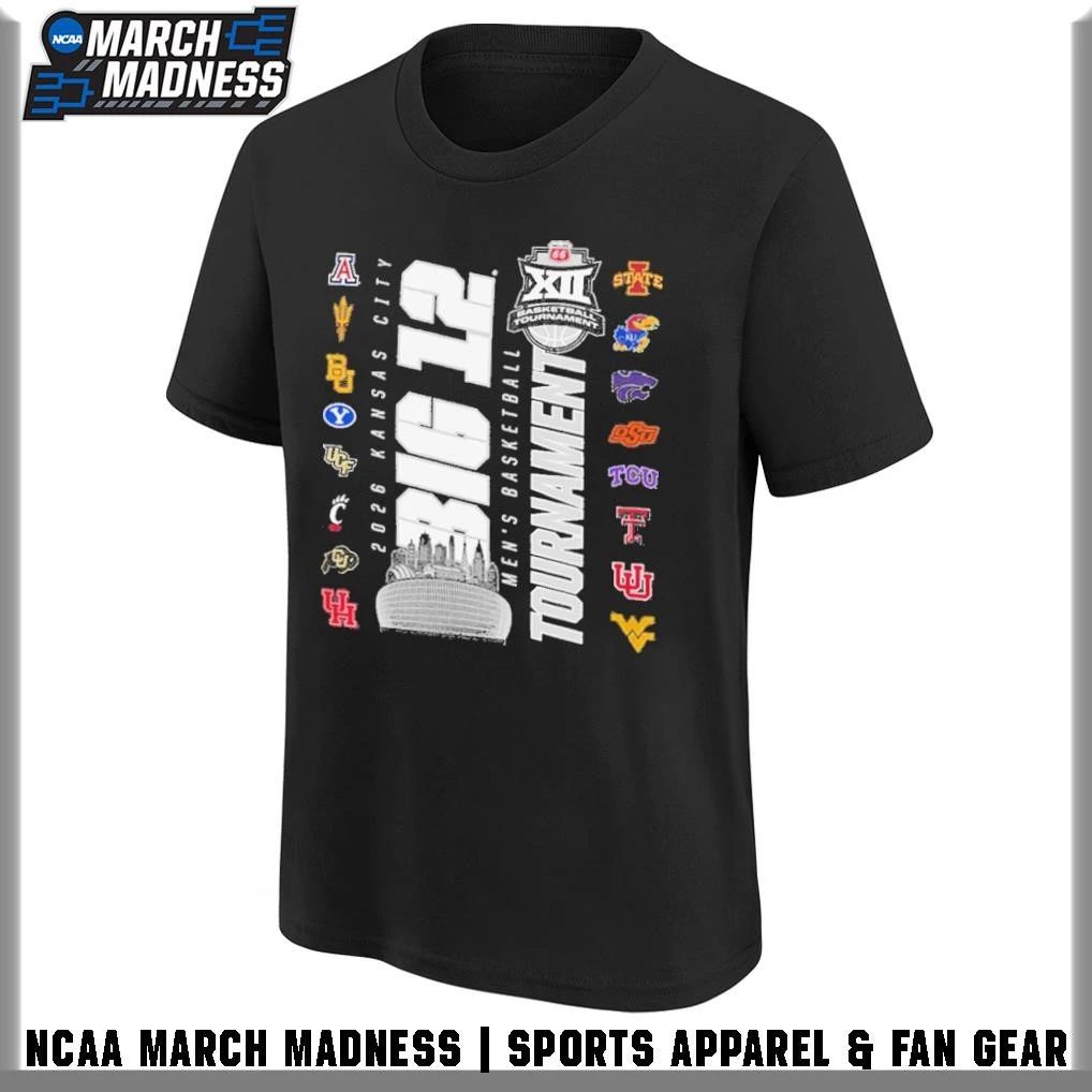 16 Teams 2026 Big 12 Men’s Basketball Tournament T-Shirt