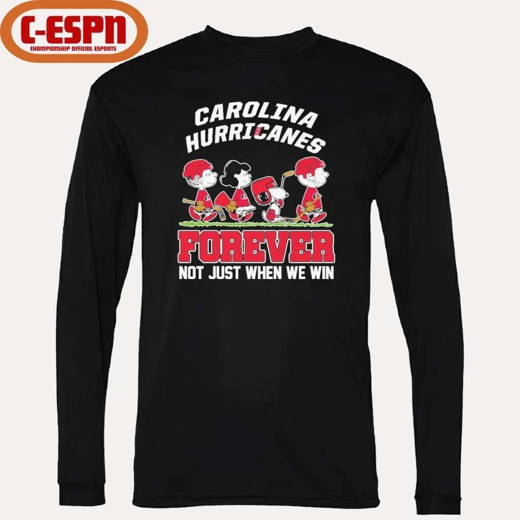 The Peanuts Characters Forever X Carolina Hurricanes Shirt