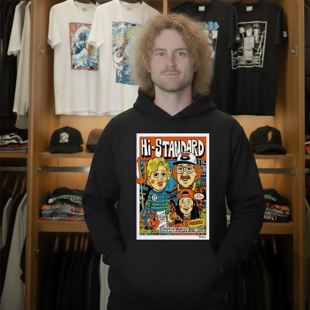 Hi-Standard Screaming Newborn Baby Tour Poster Shirt