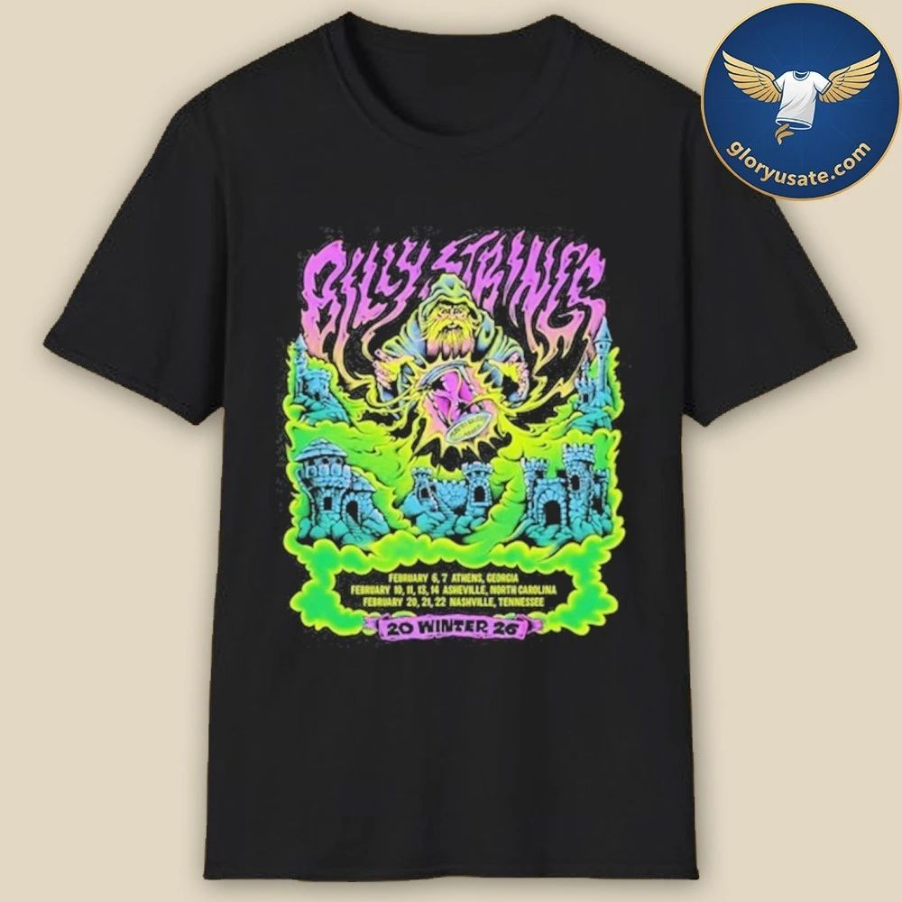 Billy Strings Winter 2026 Hoodie With Dates Shirt