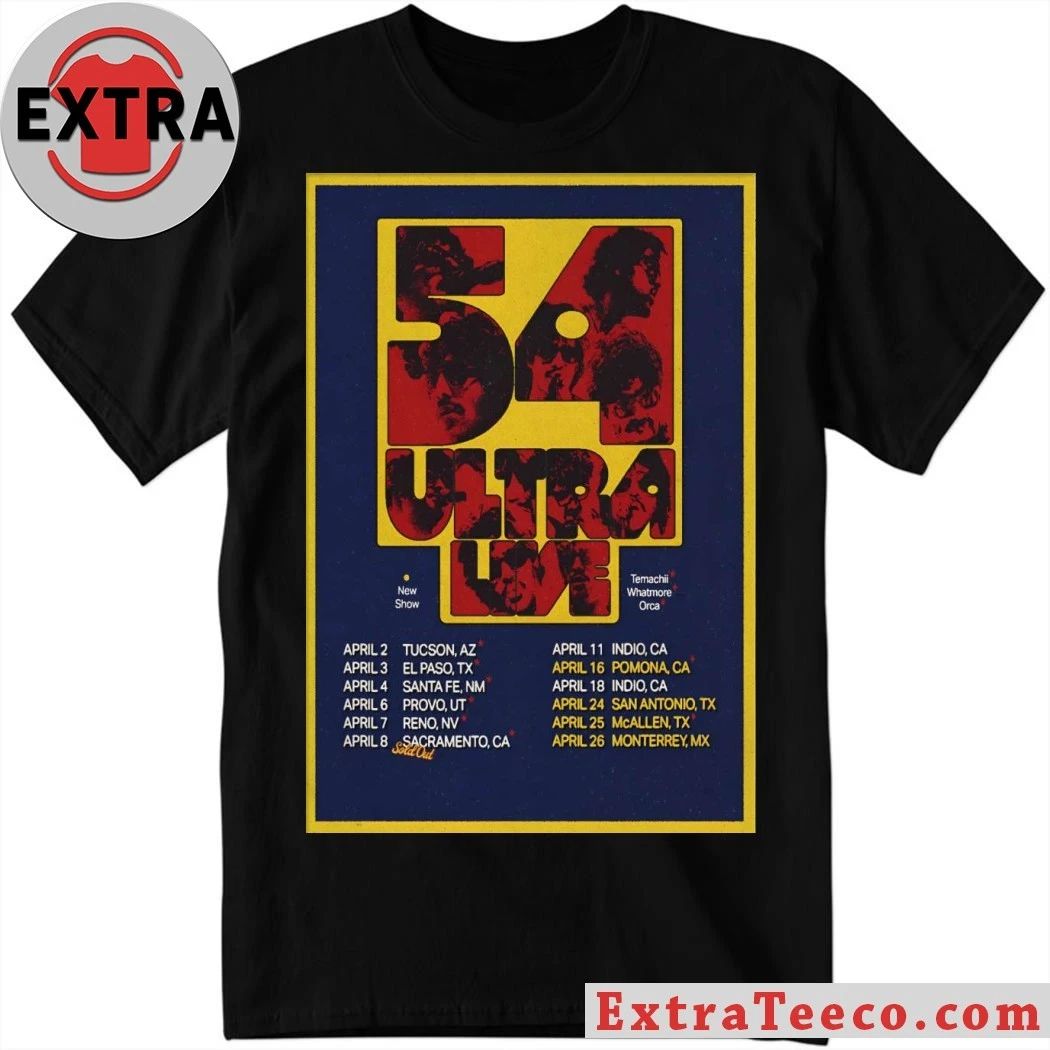 Poster 54ultra April Tour 2026 Shirt