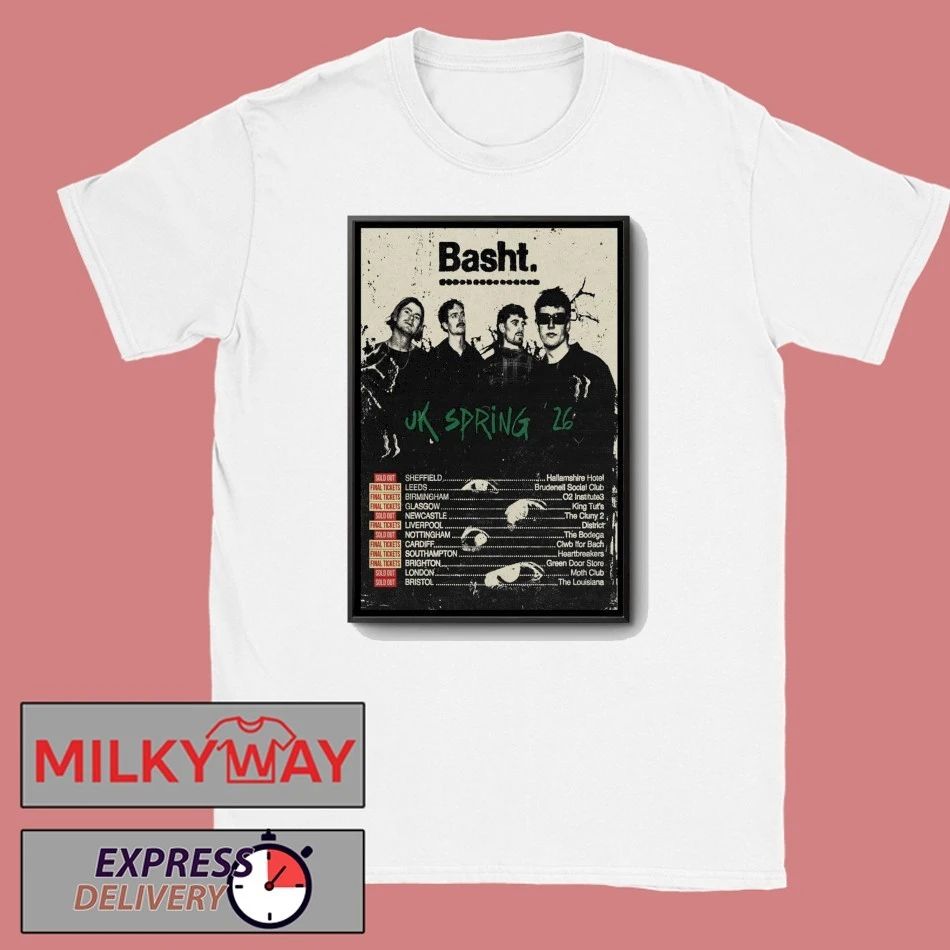 Basht. UK 2026 Spring Tour Poster shirt