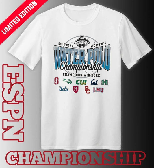 2026 NCAA Women’s Water Polo Championship 9 Teams T-Shirt