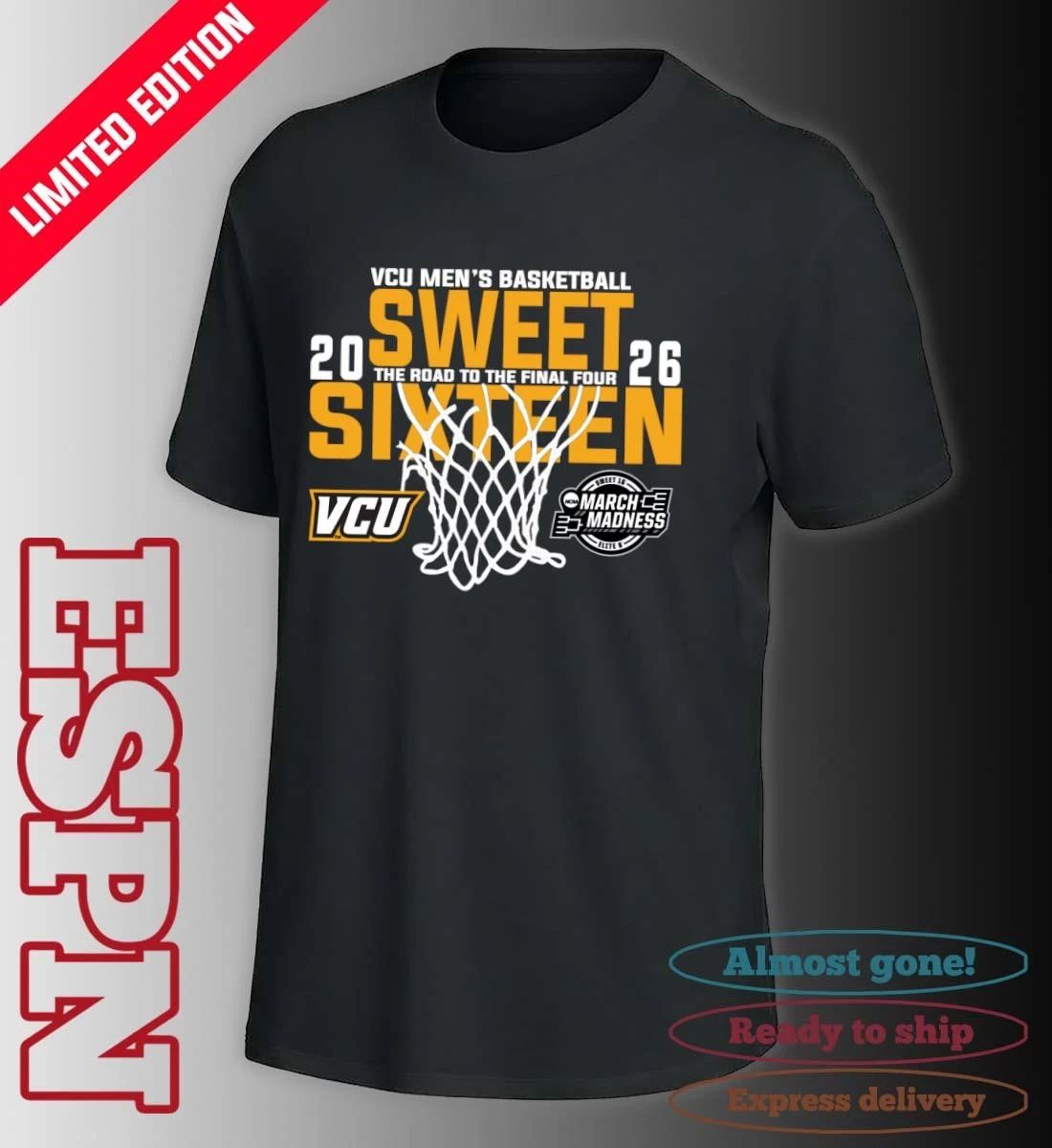 VCU Men’s Basketball 2026 Sweet Sixteen The Road To The Final Four Shirt