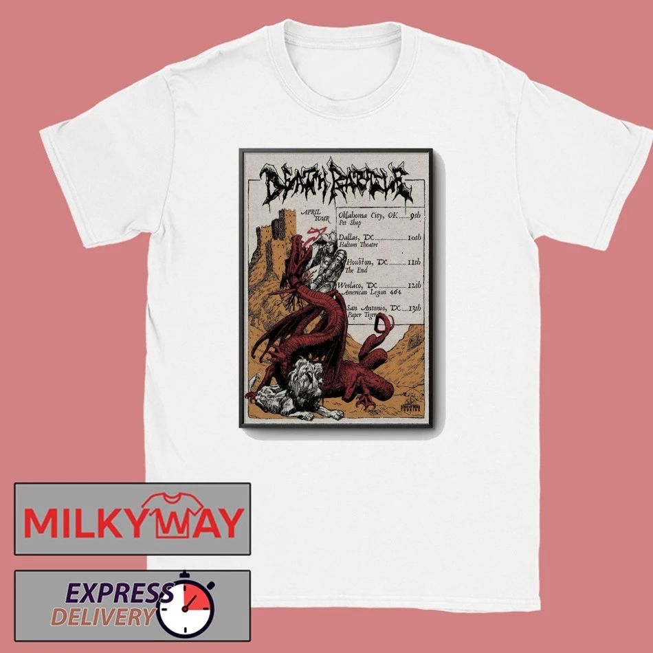 Poster Death Rattle Tour April 2026 shirt