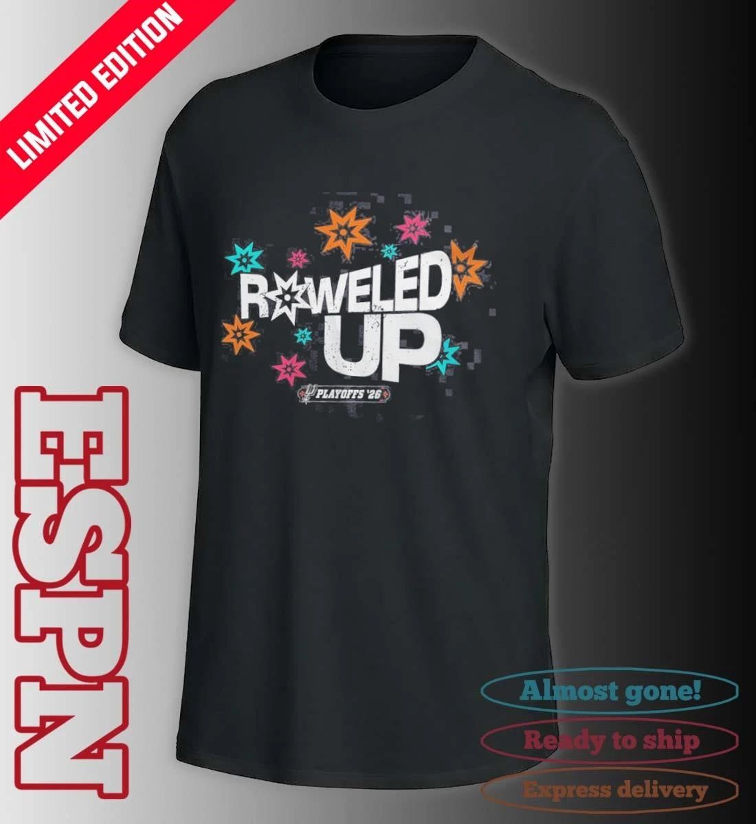 San Antonio Spurs Roweled up Playoffs 2026 Round 1 Shirt