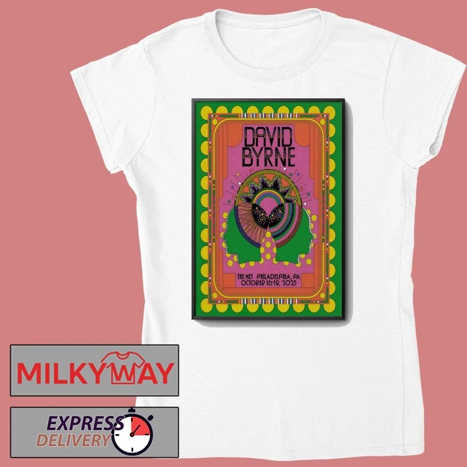 David Byrne 10 16-10 8 2025 Philadelphia PA Poster shirt