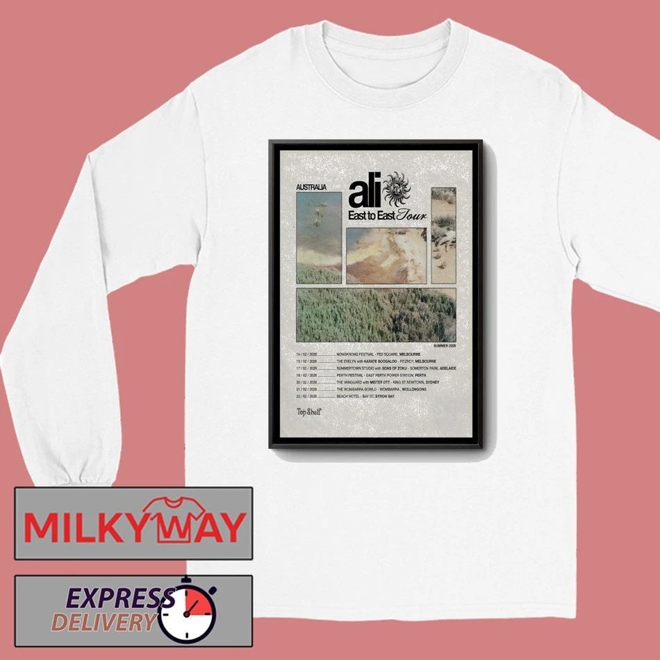Ali Australia Tour East To East 2026 Poster shirt