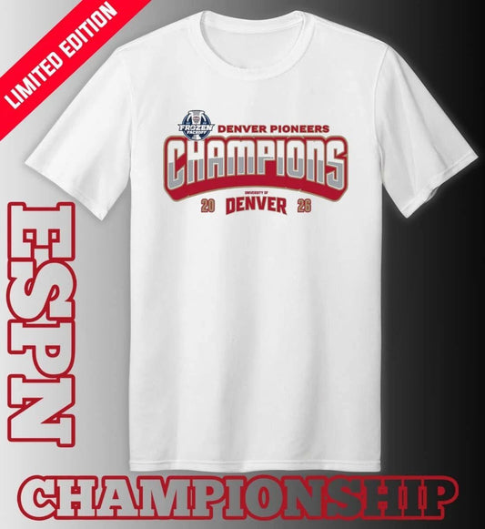 Denver Pioneers 2026 Frozen Faceoff Champions T-Shirt