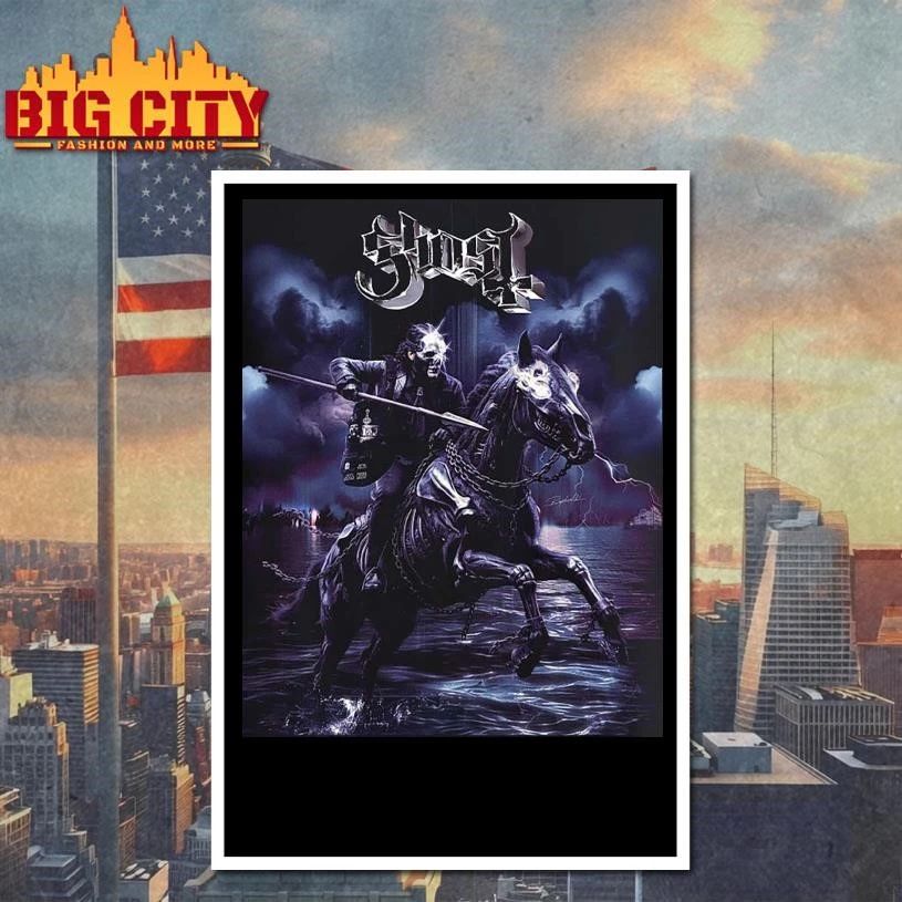 Ghost Papa V Perpetua Skeletour 2026 The Horsemen Art Shirt