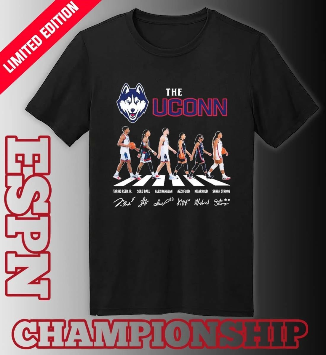 The Uconn Men’s And Women’s Basketball Abbey Road Shirt