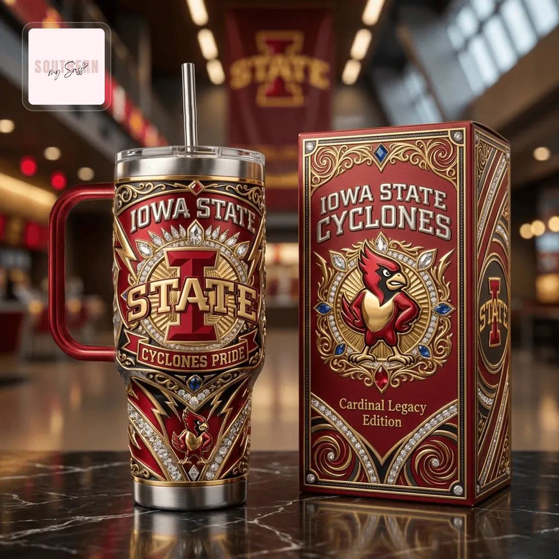 Iowa State Cyclones Cardinal Legacy Edition Premium 40oz Tumbler