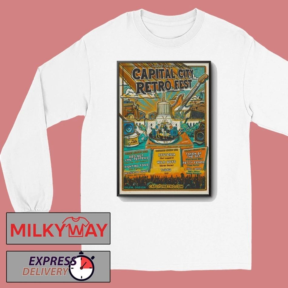 Capital City Retro Fest Salem OR 8 14-8 16 2026 Poster shirt