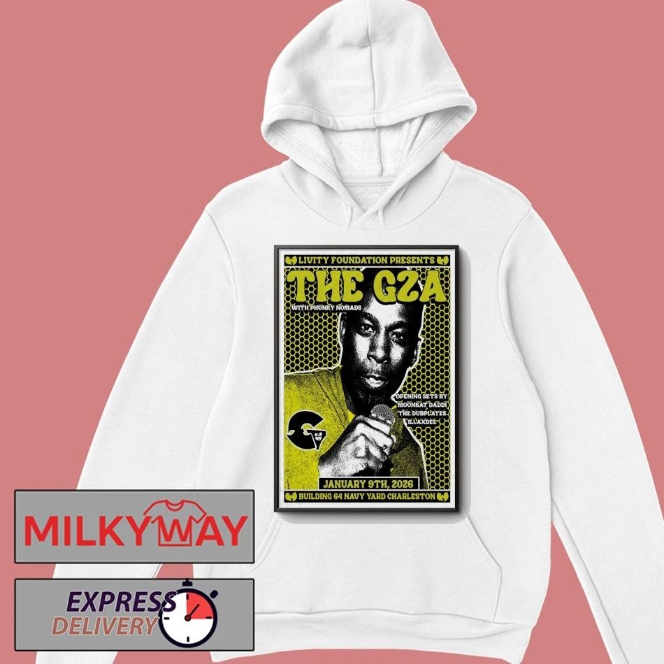 The Gza Jan 9 2026 Poster Building 64 Navy Yard Charleston shirt