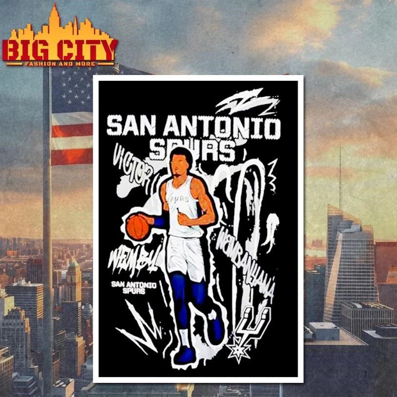 Victor Wembanyama San Antonio Spurs Chalked Up Player graphic Shirt